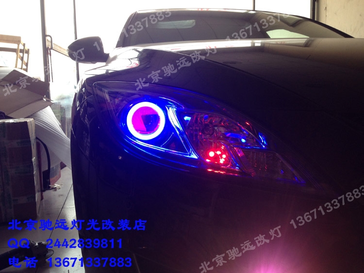 馬自達(dá)睿翼改裝車(chē)燈 奧迪Q5透鏡 雪萊特氙氣燈