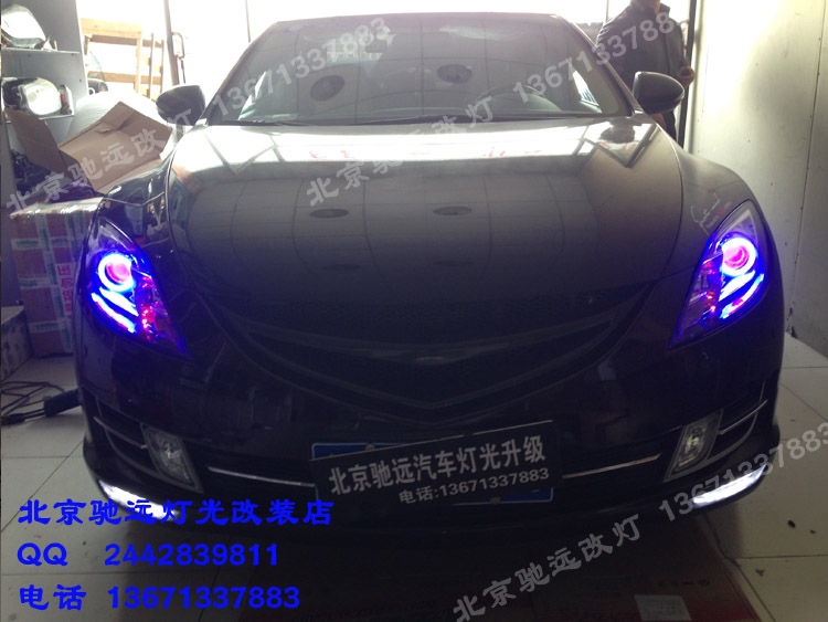 馬自達(dá)睿翼改裝車(chē)燈 奧迪Q5透鏡 雪萊特氙氣燈