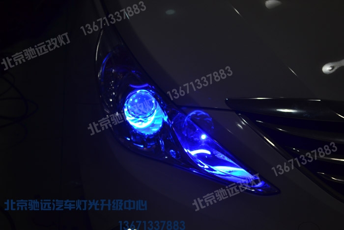 索納塔八代 車燈改裝 奧迪Q5小糸透鏡