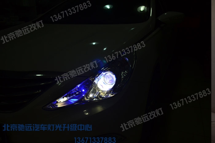 索納塔八代 車燈改裝 奧迪Q5小糸透鏡