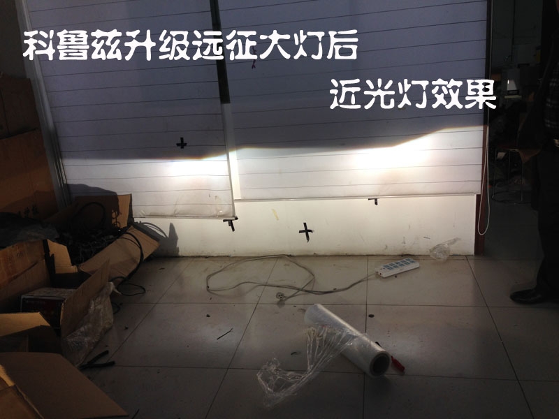 科魯茲車燈改裝 大燈增亮 導(dǎo)光淚眼大燈總成
