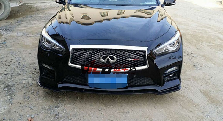 英菲尼迪Q50改裝小包圍 Q50前唇改裝 Q50碳纖維包圍改裝
