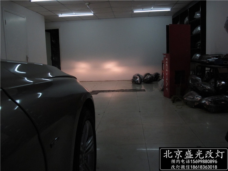 北京改燈 寶馬316i升級(jí)原廠高配天使眼氙燈