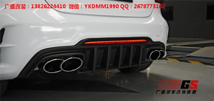 奔馳A級(jí)W176改裝WALD大包圍 碳纖維尾翼前后唇 排氣管輪轂機(jī)蓋