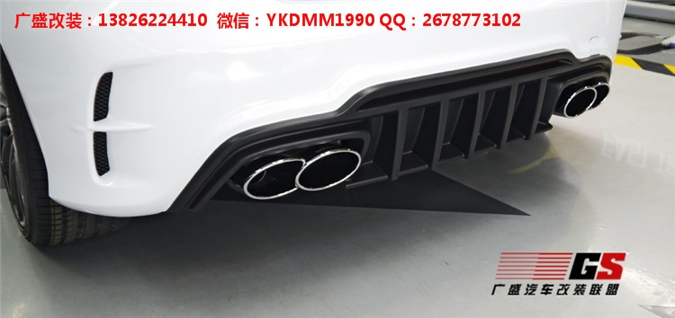 奔馳A級(jí)W176改裝WALD大包圍 碳纖維尾翼前后唇 排氣管輪轂機(jī)蓋