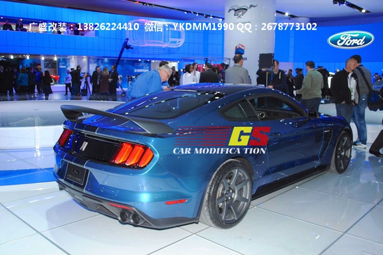 福特野馬2.3T改裝GT350碳纖維尾翼 GT尾翼 大包圍 野馬GT尾翼前唇