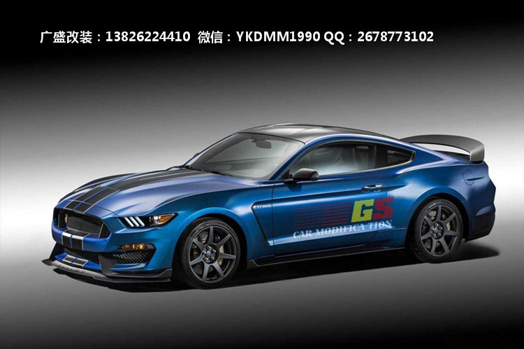 福特野馬2.3T改裝GT350碳纖維尾翼 GT尾翼 大包圍 野馬GT尾翼前唇
