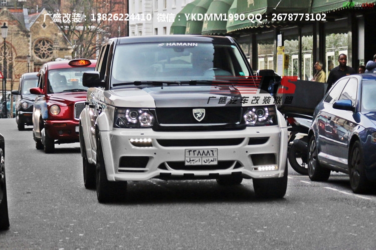 路虎攬勝運(yùn)動(dòng)版改裝HAMANN寬體大包圍輪眉中網(wǎng)保險(xiǎn)杠排氣管尾喉
