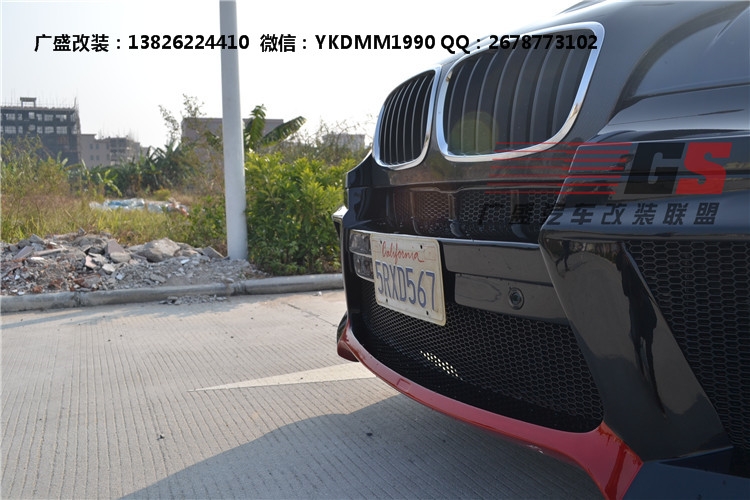 寶馬E71改裝寬體大包圍 X6改裝寬體 X6M包圍后唇排氣尾嘴保險(xiǎn)杠
