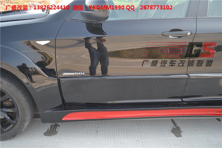 BMW寶馬X6 E71改裝LUMMA寬體大包圍碳纖維機(jī)蓋后唇四出排氣管尾翼