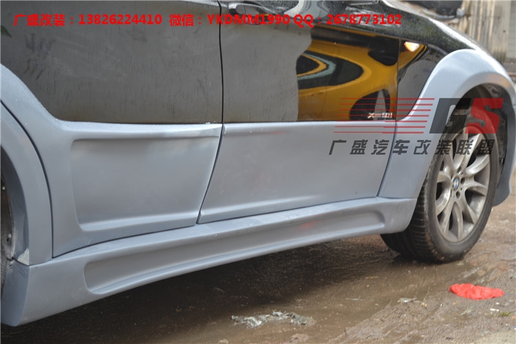 BMW寶馬X6 E71改裝LUMMA寬體大包圍碳纖維機(jī)蓋后唇四出排氣管尾翼