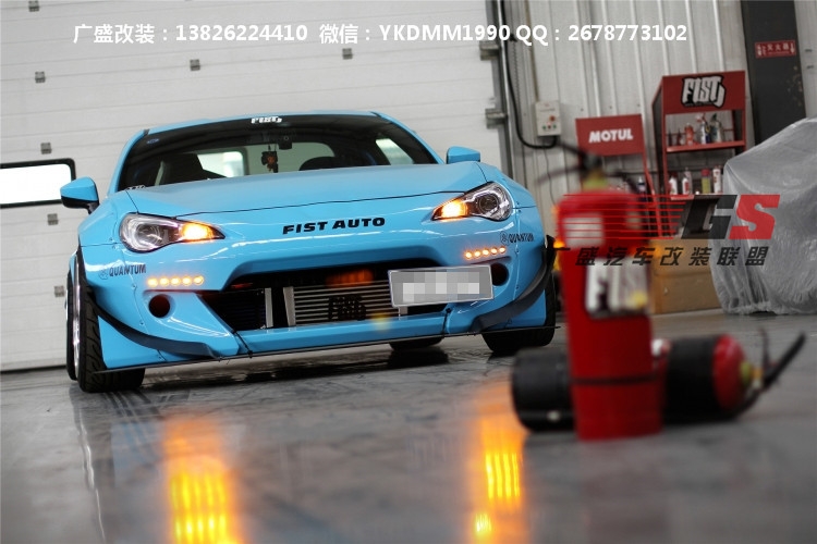 豐田86/斯巴魯BRZ改裝Rocket Bunny火箭兔二代尾翼寬體大包圍尾翼
