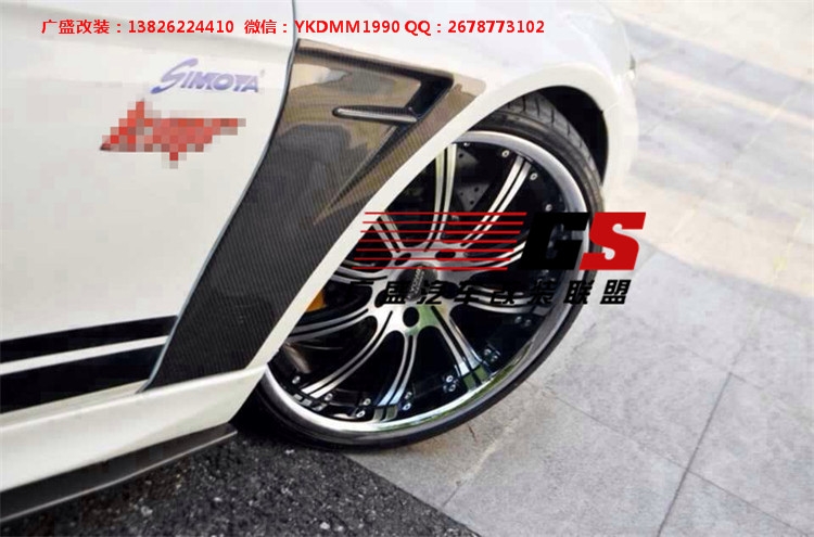 13 15寶馬3系F30 F35 M3改裝碳纖維前唇后唇尾翼大包圍機(jī)蓋小包圍