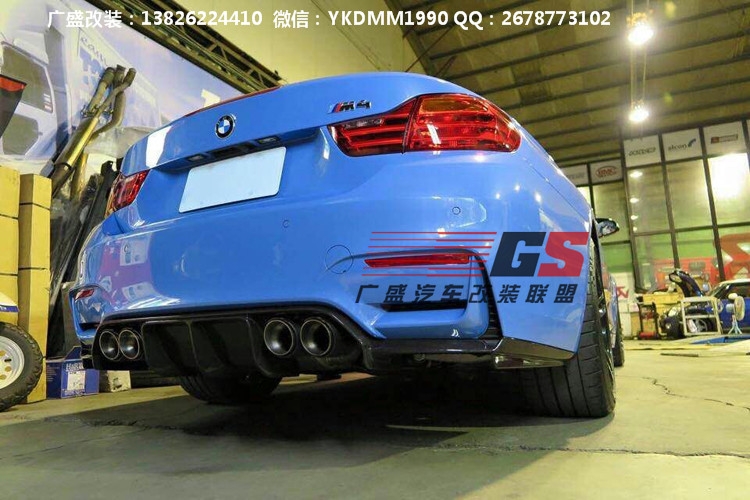 寶馬M4改裝vorsteiner碳纖維后唇寶馬4系M/F82/F83碳纖維后擾流