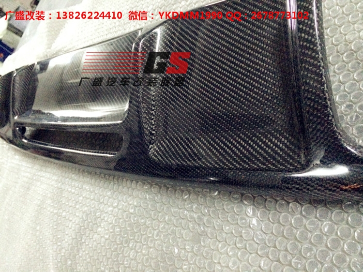 奔馳W218 CLS300 CLS350改裝AMG CLS63碳纖維后唇包圍排氣管尾喉