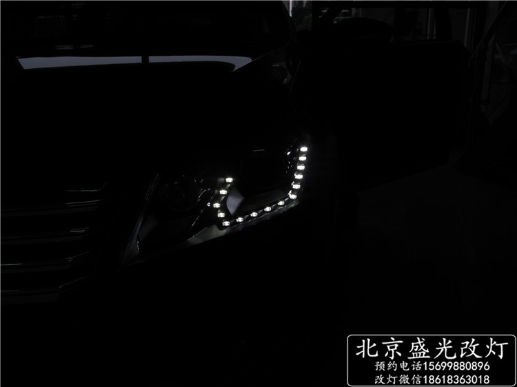 新邁騰升級原廠高配LED淚眼日行燈氙氣大燈總成