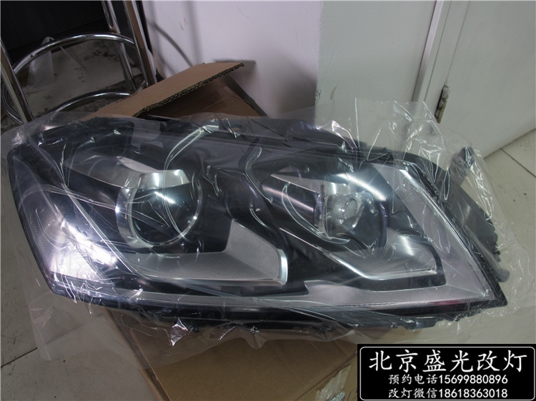 新邁騰升級原廠高配LED淚眼日行燈氙氣大燈總成