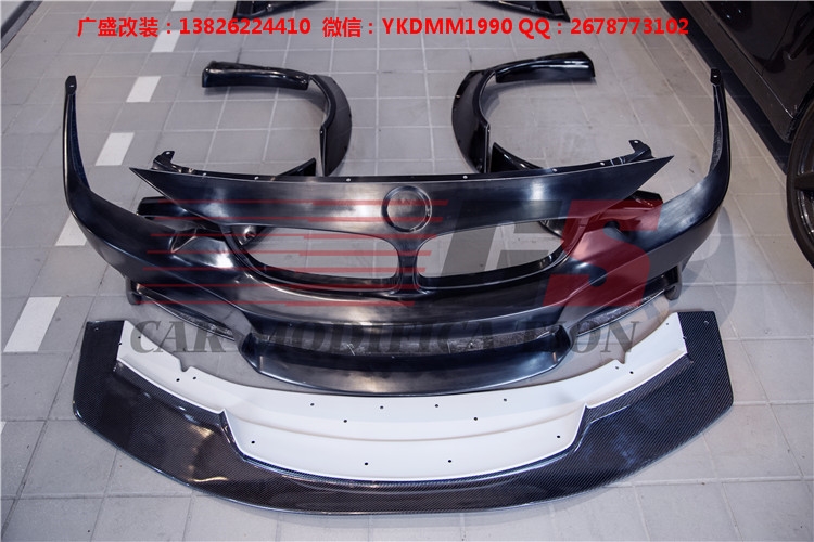廣盛改裝BMW寶馬4系改裝LB-Performance寬體大包圍碳纖維前唇尾翼