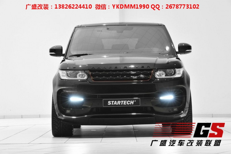 14 15路虎攬勝運(yùn)動(dòng)版改裝STARTECH大包圍尾喉排氣管尾翼后包圍