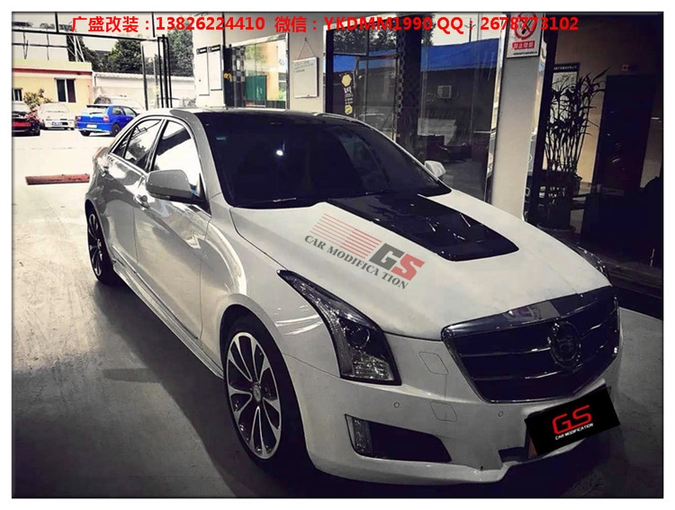 廣盛改裝Cadillac凱迪拉克ATS改裝ZZ Performance碳纖維機蓋包圍