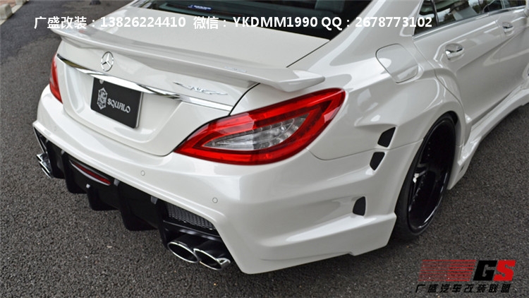 奔馳CLS300 CLS350 CLS63 AMG改裝VITT大包圍尾翼排氣管前唇后唇