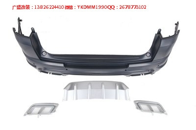 路虎攬勝運(yùn)動(dòng)Range rover sport改裝LUMMA后大包圍四出排氣管尾嘴