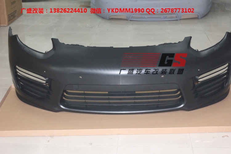 14 15保時捷Panamera970改裝Turbo大嘴前杠GTS大包圍日行燈排氣管