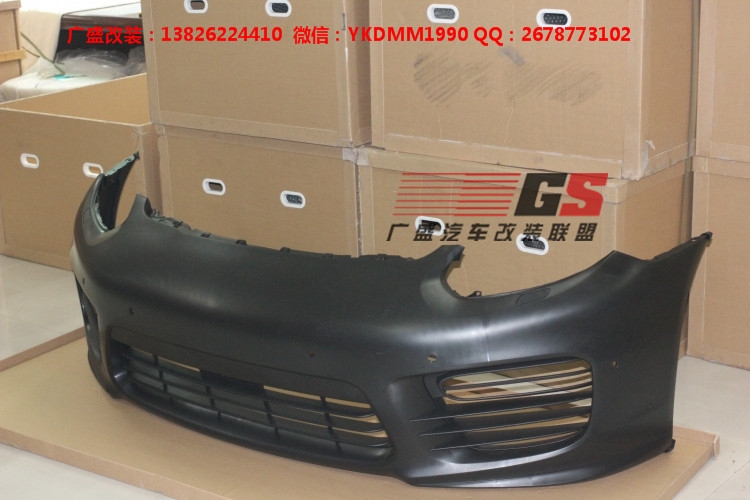 14 15保時捷Panamera970改裝Turbo大嘴前杠GTS大包圍日行燈排氣管