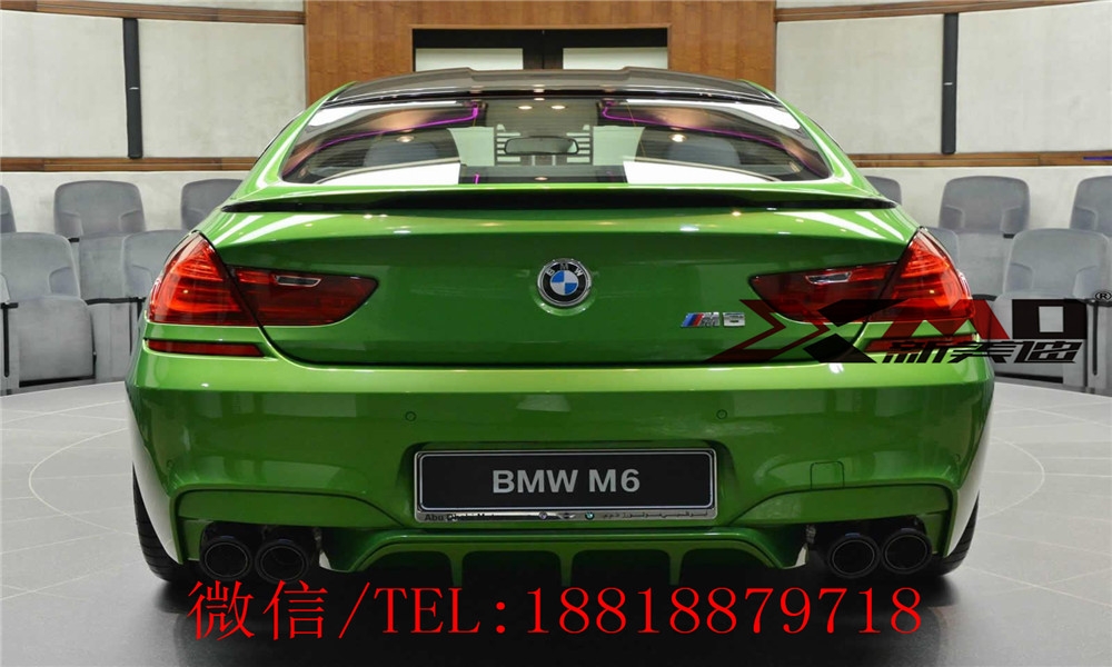 寶馬新款6系630 640Li改裝碳纖維后擾流板F06 F12包圍后唇尾翼 (15)