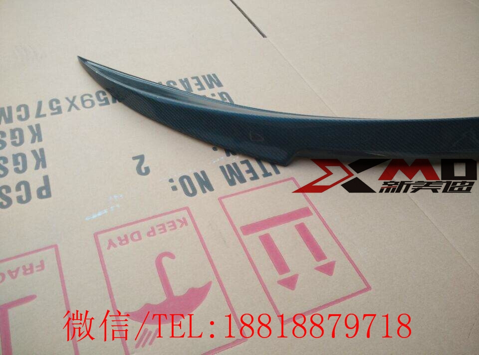 寶馬新款6系630 640Li改裝碳纖維后擾流板F06 F12包圍后唇尾翼 (15)