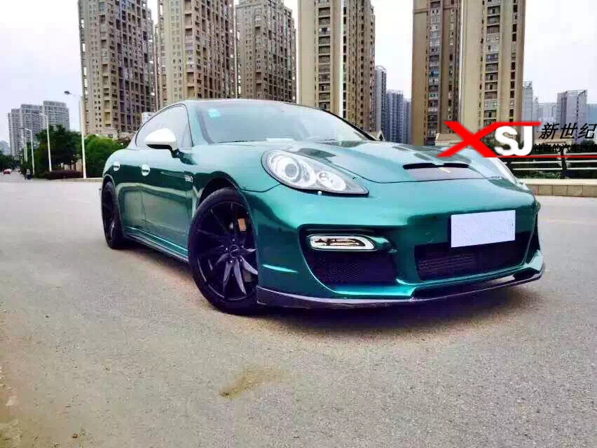 保時(shí)捷帕拉梅拉panmanera改裝猛犸碳纖維機(jī)蓋vorsteiner前杠大包圍