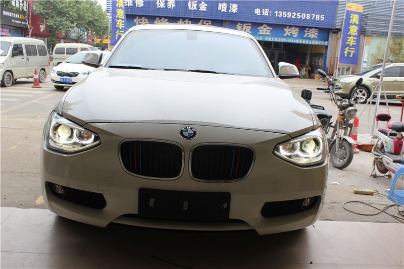 寶馬116車燈改裝天使眼總成低配升級(jí)高配