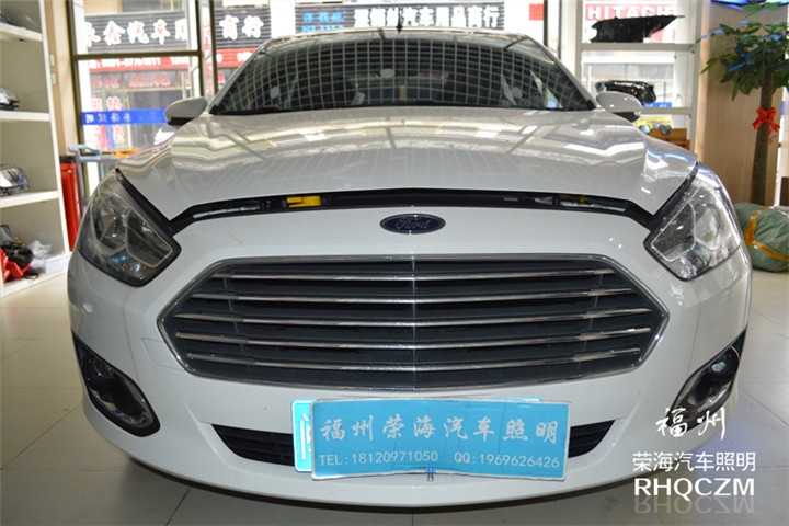 福州改燈 福特福睿斯車燈升級(jí)易改套件燈杯+氙氣燈+海拉三雙光透鏡 福州榮海照明