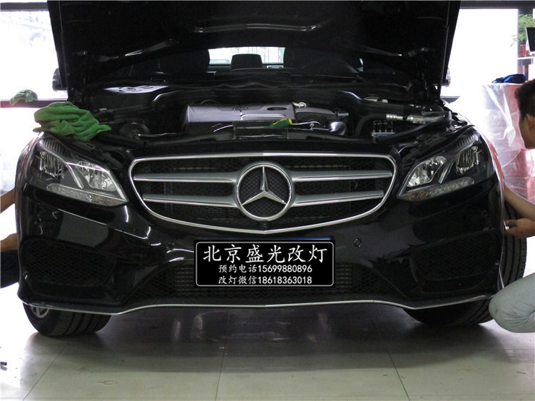 奔馳E200/E260/E320改原廠豪華智能隨動LED照明大燈