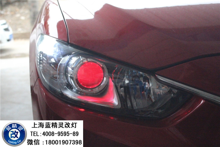 上海阿特茲改燈 阿特茲車燈改裝 阿特茲車燈不亮 阿特茲改海拉五雙光透鏡歐司朗氙氣大燈
