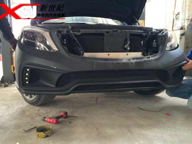 新款奔馳S級(jí)改裝wald大包圍套件奔馳S改裝前杠后杠包圍