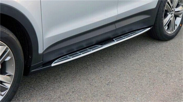 現(xiàn)代格瑞電動踏板安裝作業(yè)，濰坊無限動力汽車改裝
