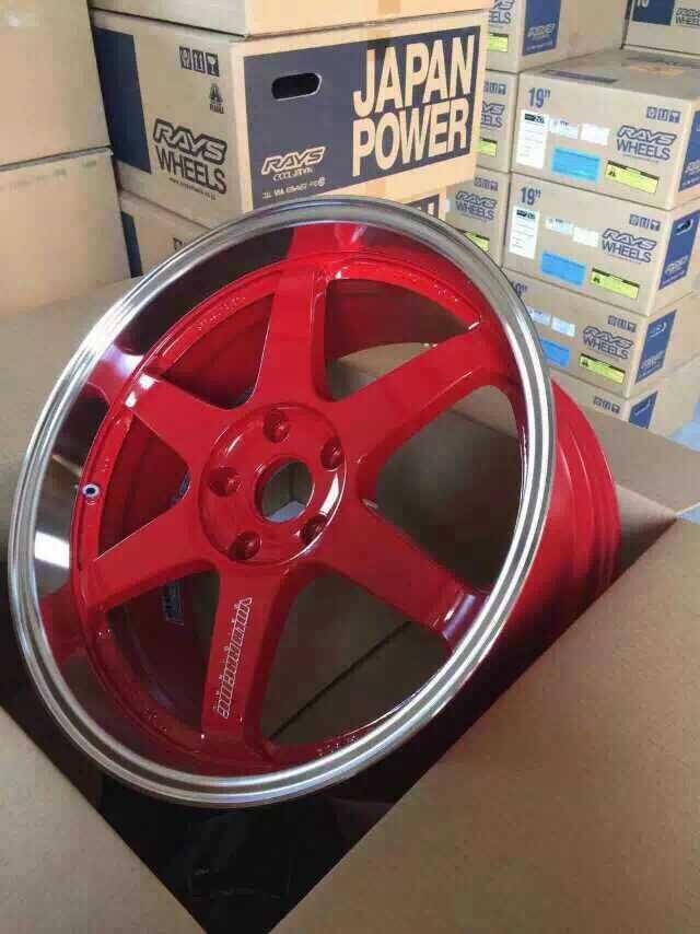 RAYS TE37TTA 特別版紅色 5X120 19寸寶馬數(shù)據(jù)