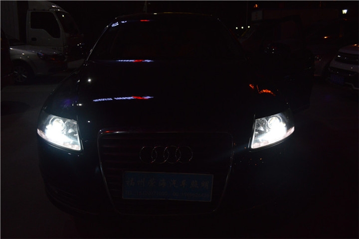 福建福州改汽車大燈 福州奧迪A6改裝海拉透鏡 福州榮海照明