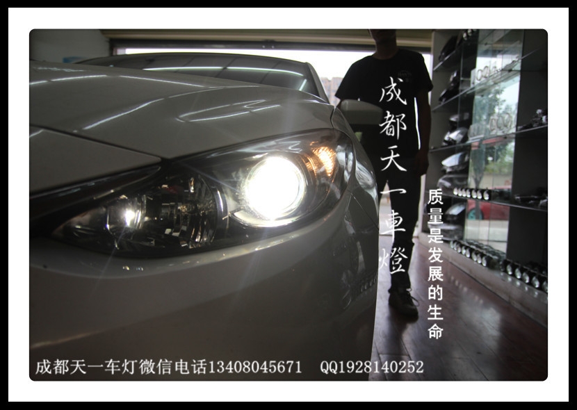 成都昂科塞拉車燈改裝氙氣燈雙光透鏡|成都昂科塞拉改透鏡