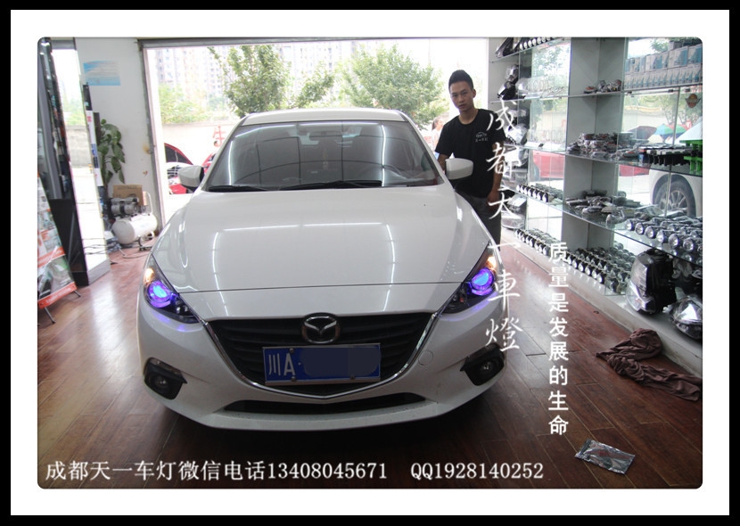成都昂科塞拉車燈改裝氙氣燈雙光透鏡|成都昂科塞拉改透鏡