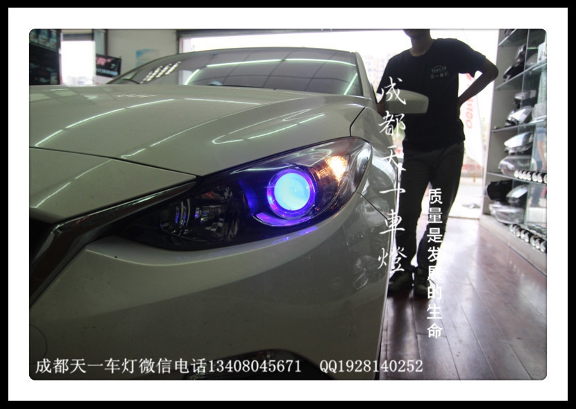 成都昂科塞拉車燈改裝氙氣燈雙光透鏡|成都昂科塞拉改透鏡
