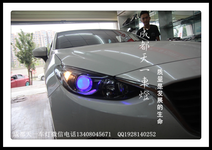 成都昂科塞拉車燈改裝氙氣燈雙光透鏡|成都昂科塞拉改透鏡