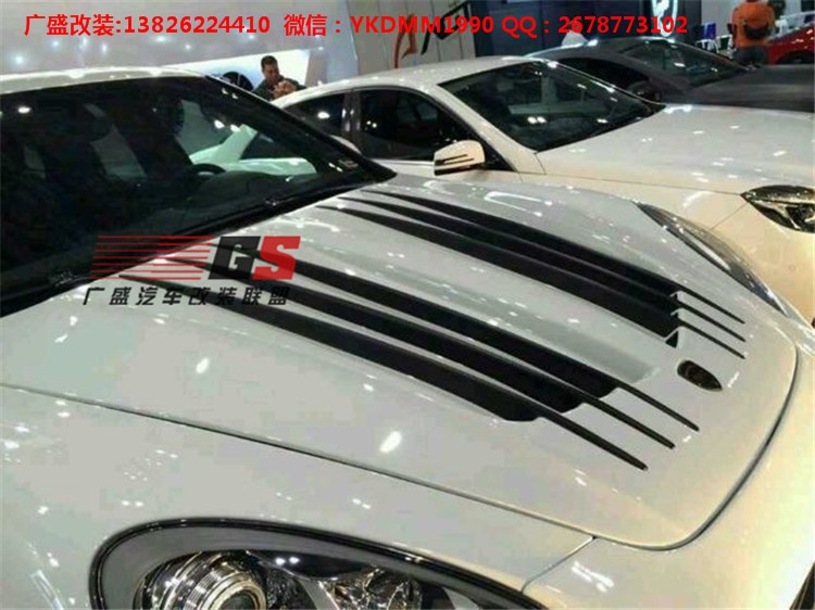 保時捷卡宴958 GTS改裝WALD款碳纖維大包圍機蓋尾翼排氣管后唇