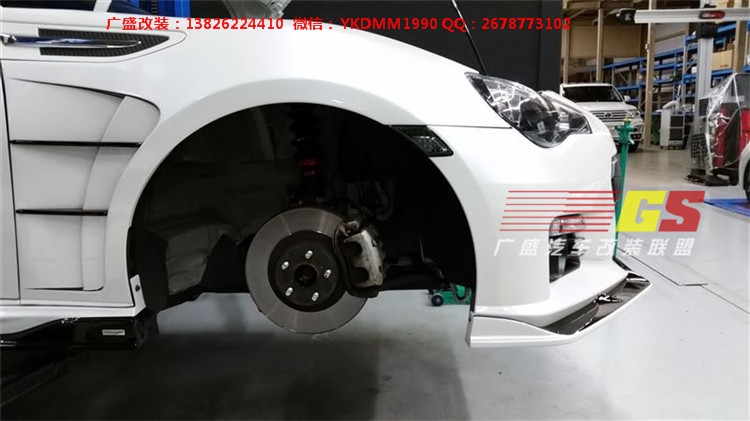 豐田GT86改裝ROWEN葉子板碳纖維包圍86改裝大包圍排氣管尾翼后唇