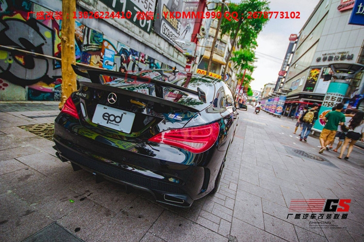 奔馳CLA改裝碳纖維尾翼 Revozport款包圍W117 CLA45 CLA250大包圍