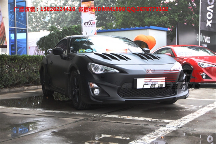 豐田GT86改裝WALD款大包圍小包圍尾翼碳纖維機(jī)蓋排氣管后唇前唇