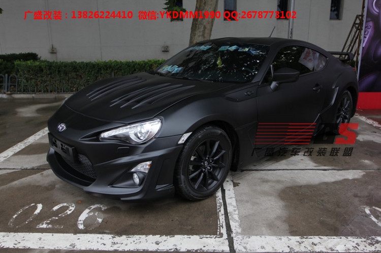 豐田GT86改裝WALD款大包圍小包圍尾翼碳纖維機(jī)蓋排氣管后唇前唇