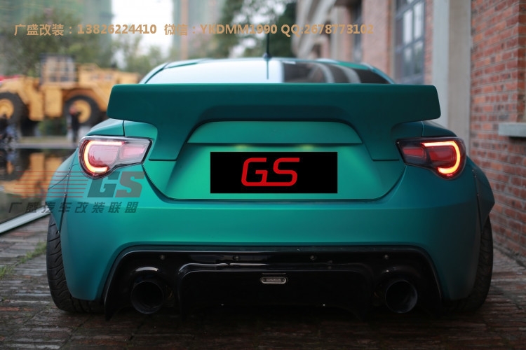 豐田GT86改裝Greddy Rocket bunny寬體二代大包圍碳纖維前唇排氣