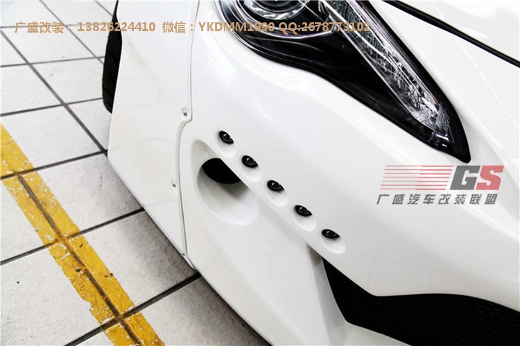 豐田GT86改裝Greddy Rocket bunny寬體二代大包圍碳纖維前唇排氣
